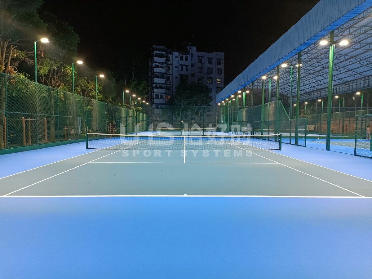 led sport court lighting illuminated tennis court