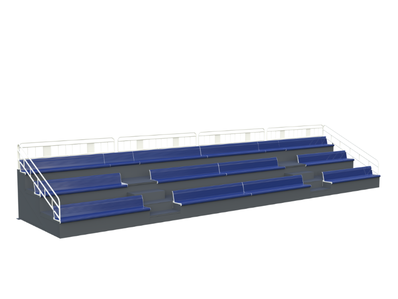 TP-2101 Three-Tier Grandstand Bleachers Seats System with Base