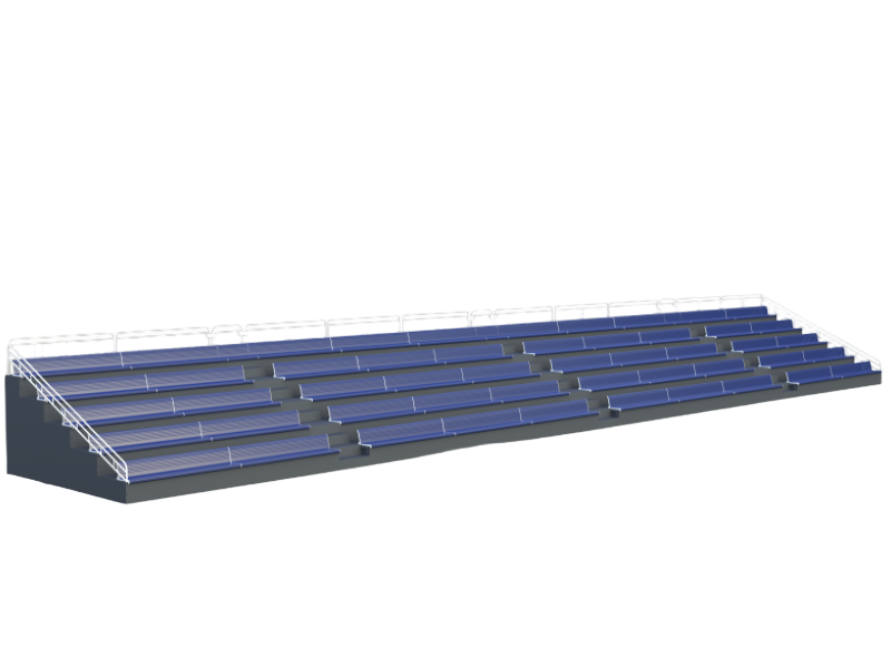 TP-2102 Five-Tier Grandstand Stadium Seat System with Base