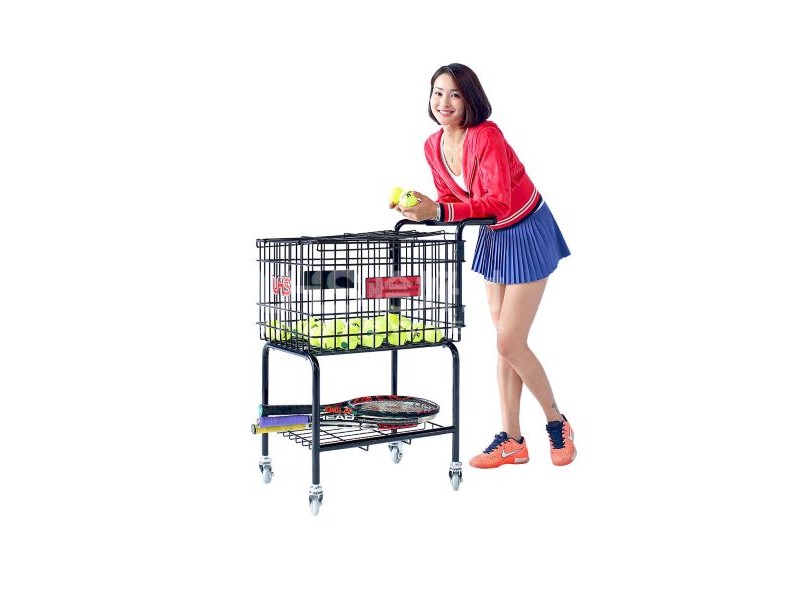 portable tennis ball cart