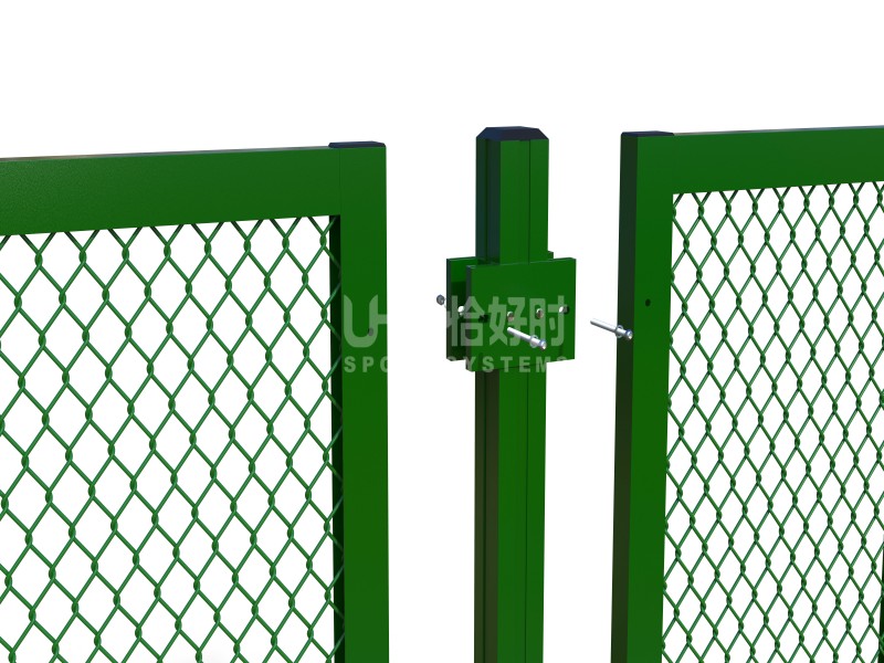 forest green color aluminum fence breakdown diagram