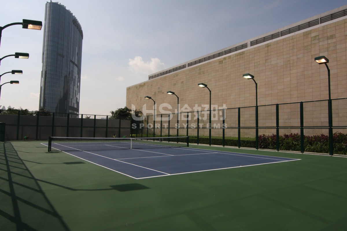 aluminum tennis court fence in City of Dreams, Macau