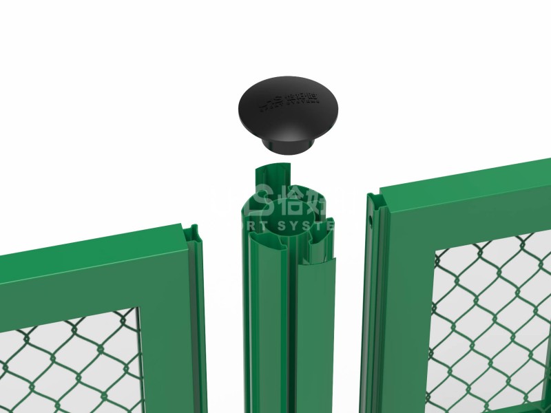 tennis court aluminum fence breakdown diagram