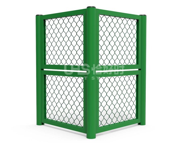 tennis court aluminum fence double-cell frame detail view