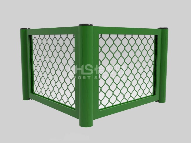 tennis court aluminum fence single-cell frame detail view