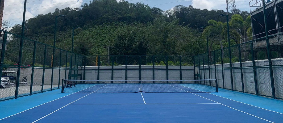 UHS-1103 All-Aluminum Fence System for Tennis Court 2 tennis court construction contractor