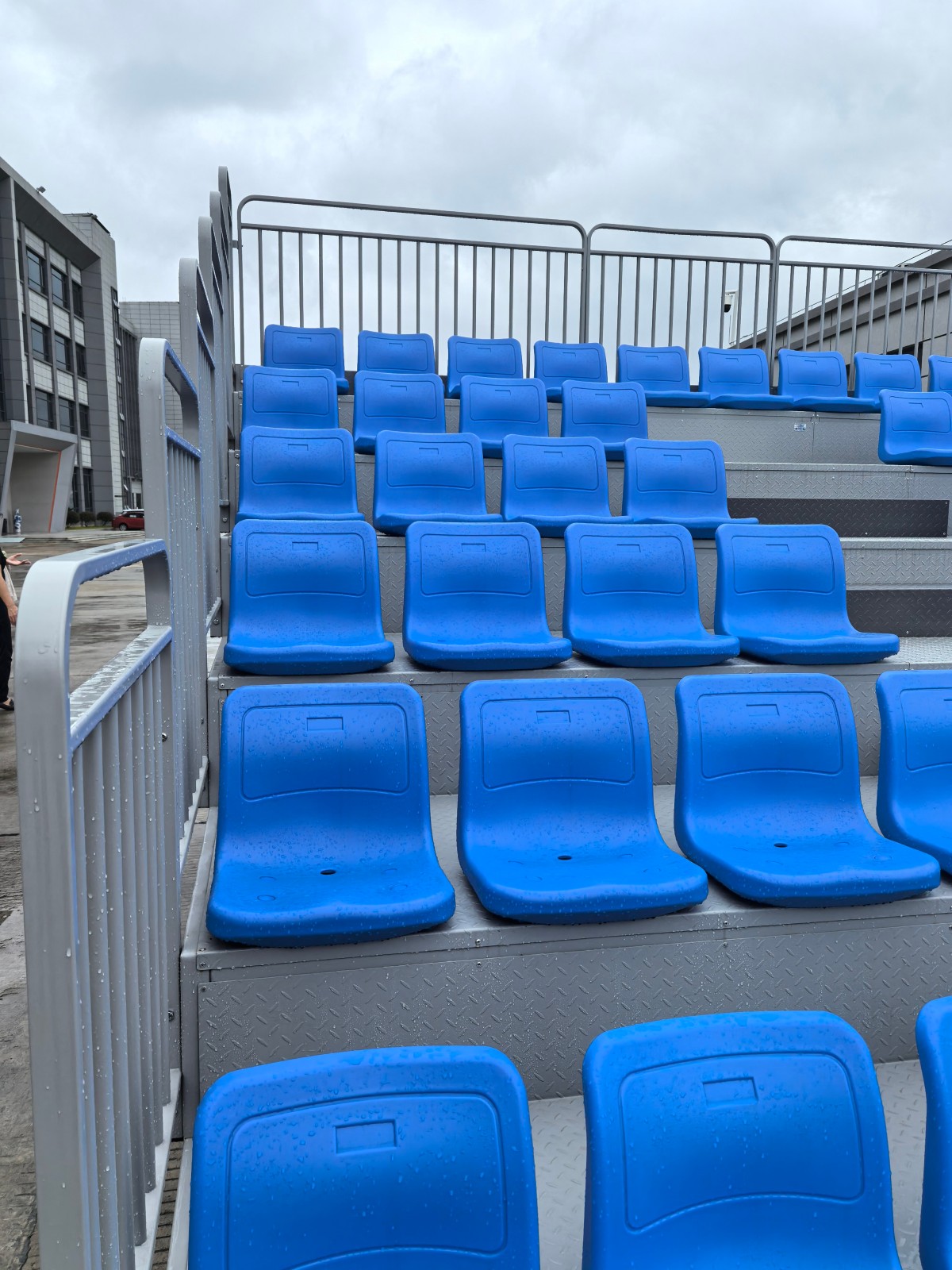 TP-2103 Six-Tier Modular Bleachers & Grandstand 4 stadium seat with back support for school use