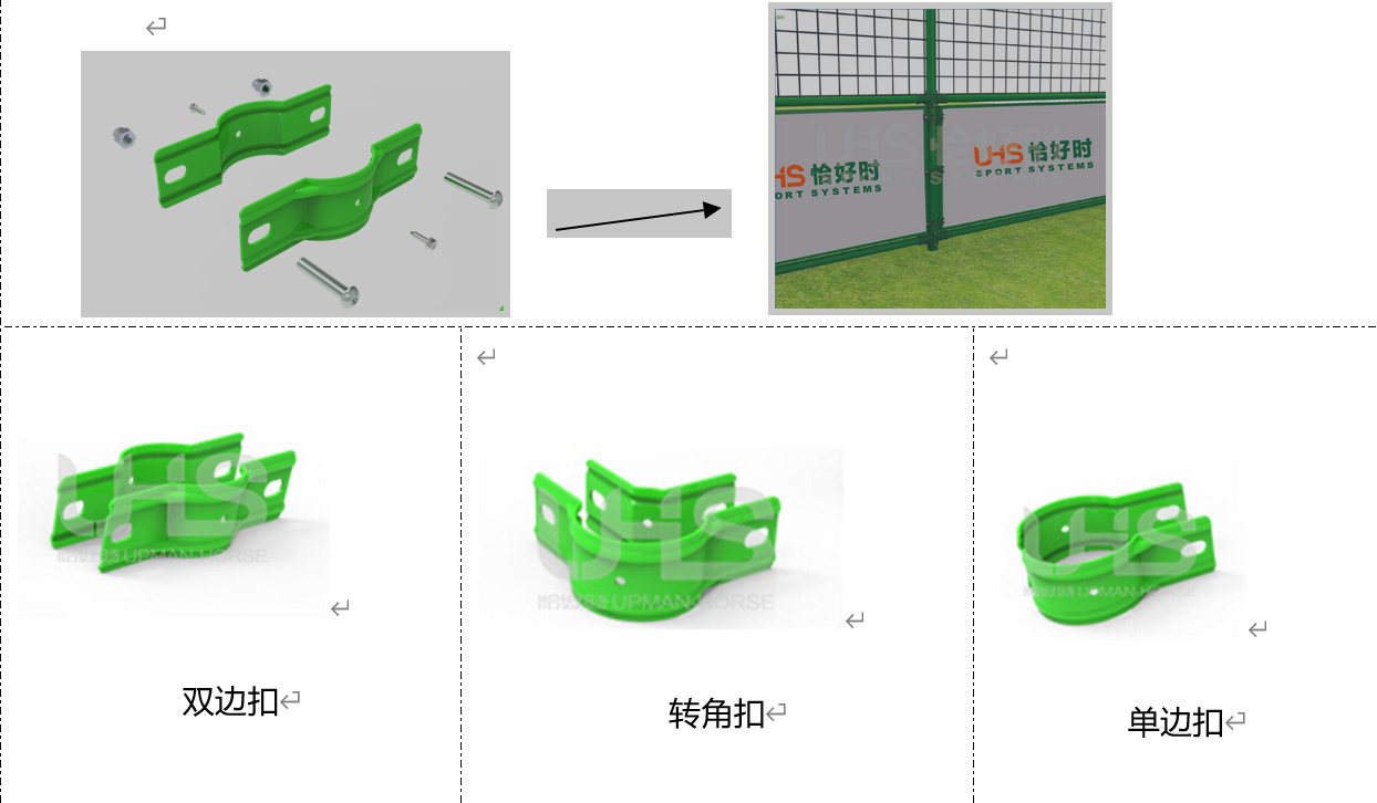 UHS-0201 Steel Structure (Composite Board + Soft Net) Cage Soccer Pitch 2 soccer field construction fastenings photo