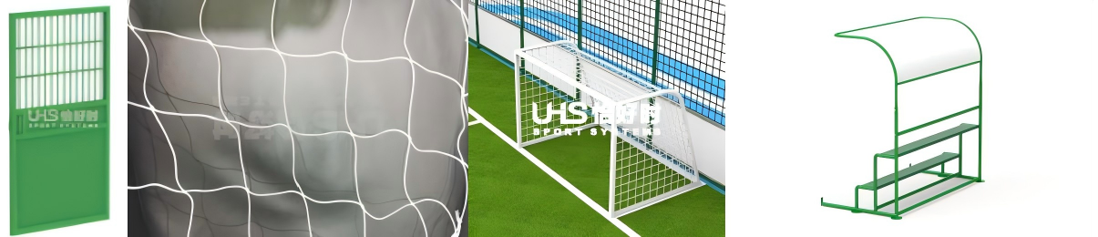 UHS-0201 Steel Structure (Composite Board + Soft Net) Cage Soccer Pitch 4 soccer pitch door soft net soccer net resting bench