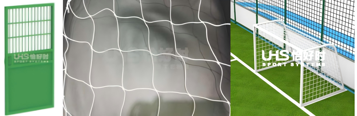 football field construction door soft net soccer goal