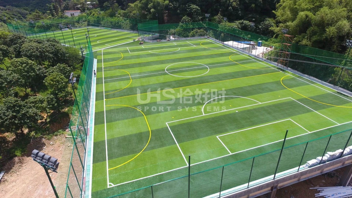 multiple connected courts soccer field construction