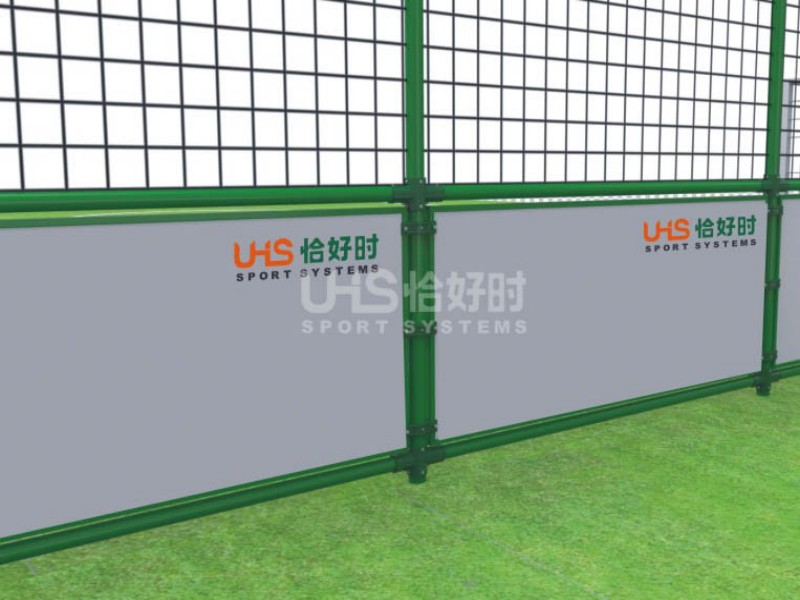 composite fence soccer pitch detail rendering