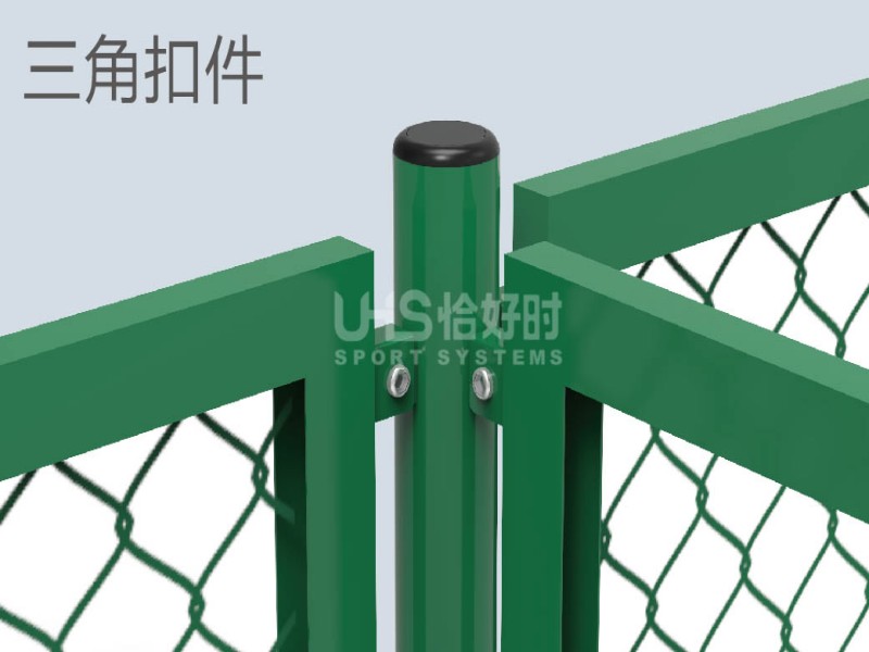 basketball fencing wire mesh corner connection joint rendering