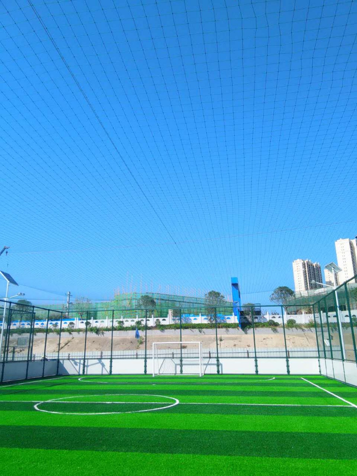 UHS-0201 Steel Structure (Composite Board + Soft Net) Cage Soccer Pitch 7 soccer pitch composite fence top soft net