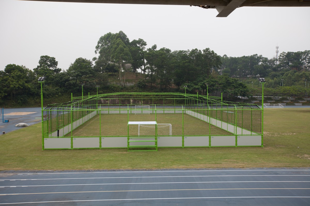 UHS-0201 Steel Structure (Composite Board + Soft Net) Cage Soccer Pitch 13 steel structure with composite fence soccer pitch photo