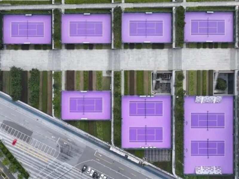 9 tennis hard court