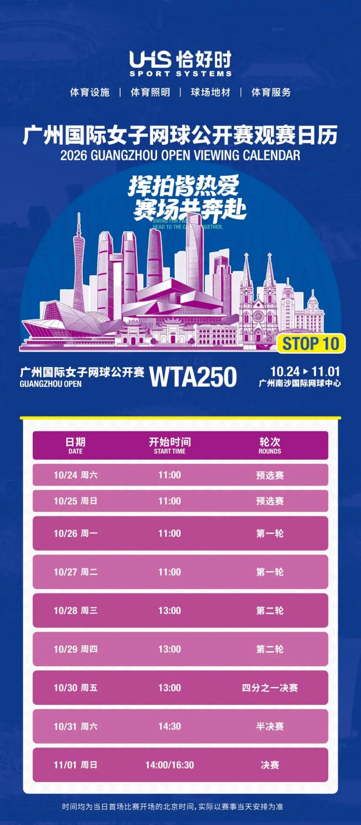 tennis match guangzhou WTA open